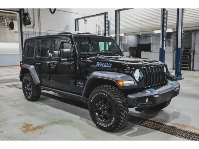 Jeep Wrangler 4XE Willys 4X4 GROUPE REMORQUAGE ET TEMPS FROID 2023