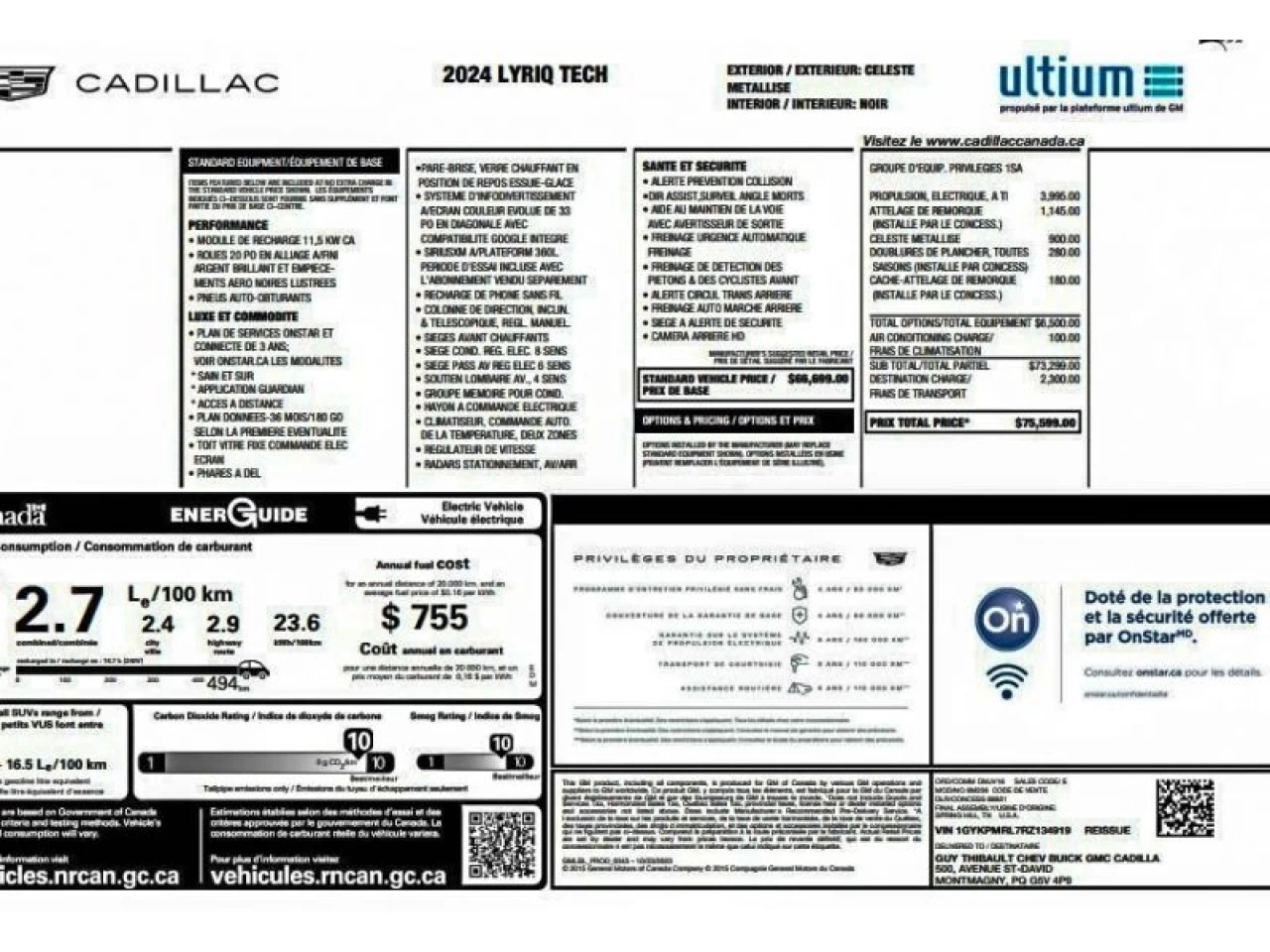 2024 Cadillac LYRIQ Tech Image principale