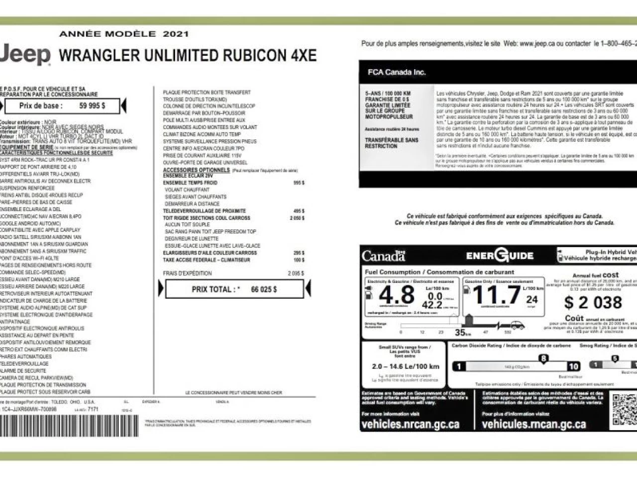 2021 Jeep Wrangler Unlimited Rubicon 4x4 Main Image